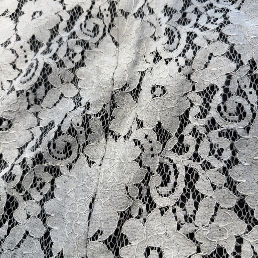 Lulu's Black and White Lace Dress -Small - Picture 9 of 16